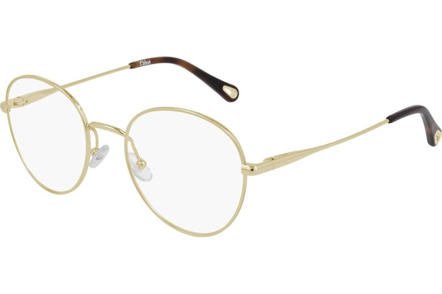 Glasses Chloe CH0021O 004 Rund Gold