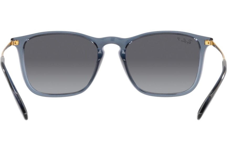 Sunglasses Ray-Ban Chris RB4187 6592T3 Polarized Quadratisch Blau