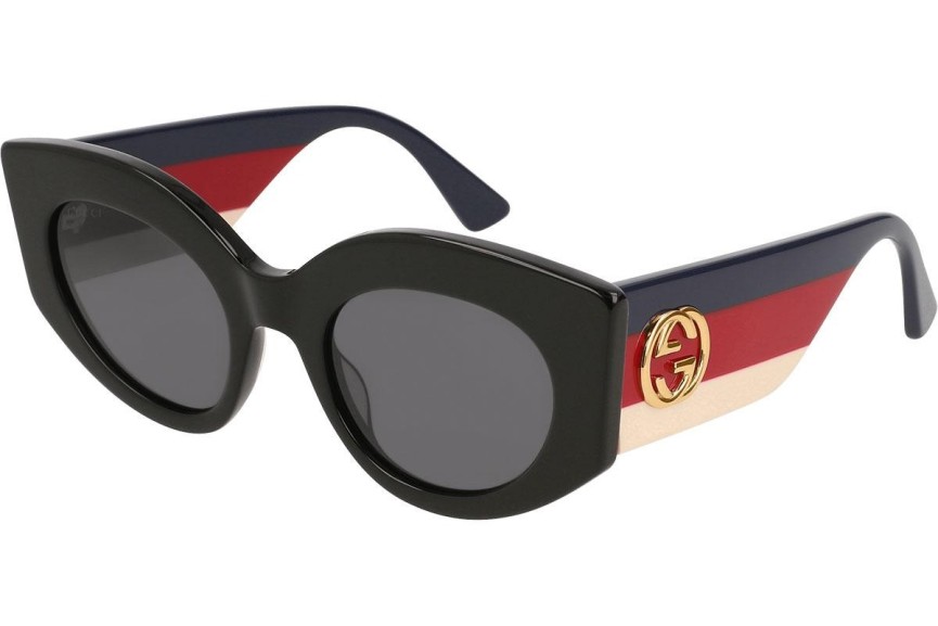 Sonnenbrille Gucci GG0275S 001 Oval Schwarz