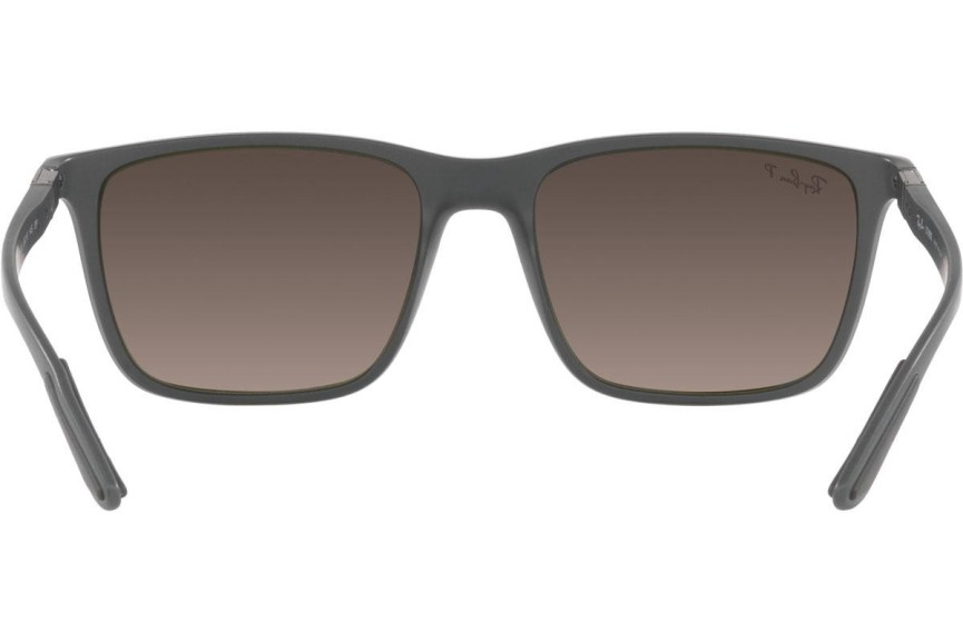 Sunglasses Ray-Ban Chromance Collection RB4385 60175J Polarized Quadratisch Grau