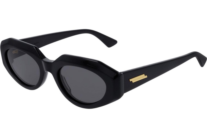 Sunglasses Bottega Veneta BV1031S 001 Oval Schwarz