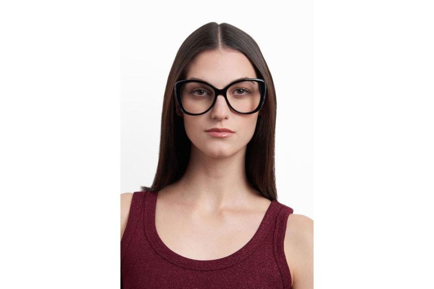 Glasses Missoni MIS0093/N 33Z Cat Eye Schwarz