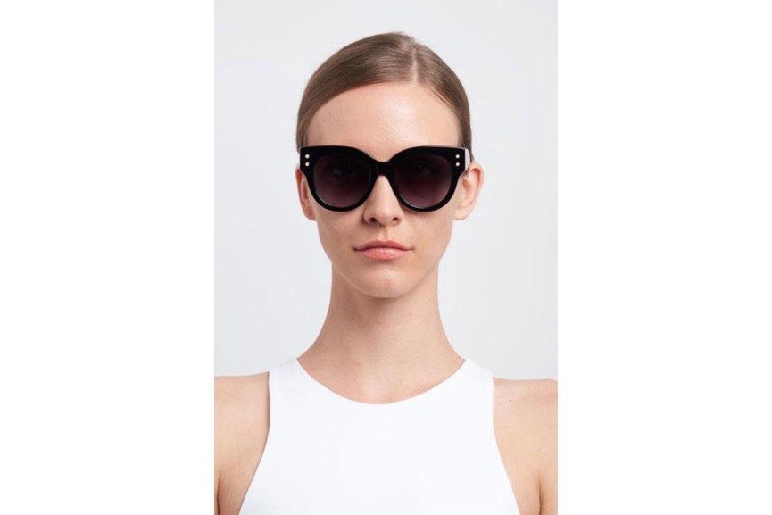 Sunglasses Carolina Herrera CH0008/S 807/9O Cat Eye Schwarz