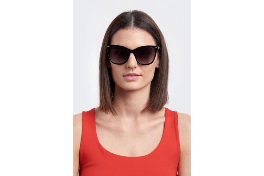 Sunglasses Carolina Herrera CH0044/S 3H2/9O Cat Eye Schwarz