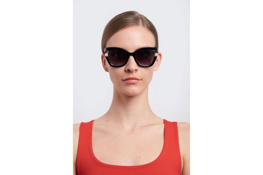 Sonnenbrille Carolina Herrera CH0002/S 807/9O Cat Eye Schwarz