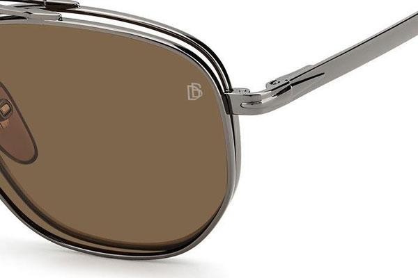 Brillen David Beckham DB1082/G/CS KJ1/HE Polarized Rund Silber