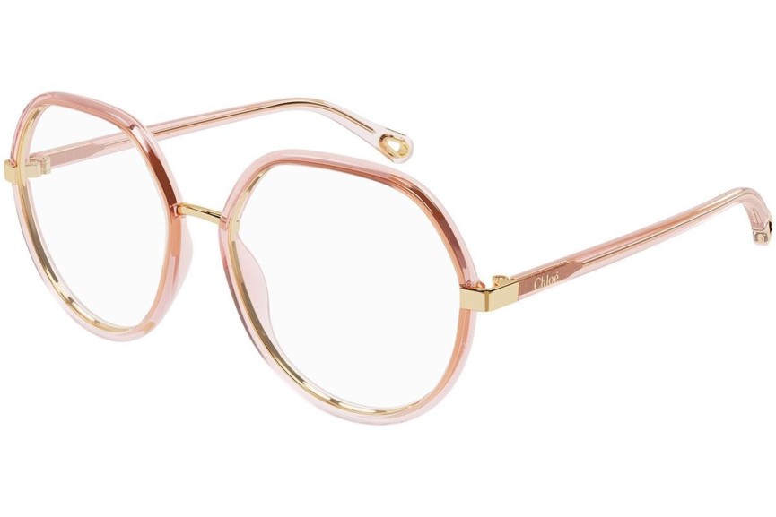 Glasses Chloe CH0131O 001 Rund Beige