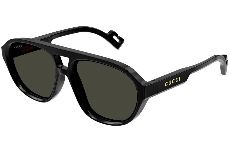 Sonnenbrille Gucci GG1239S 004 Pilot Schwarz