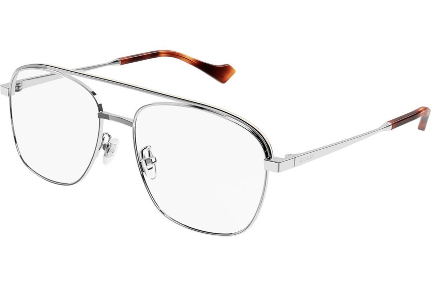 Glasses Gucci GG1103O 003 Pilot Silber