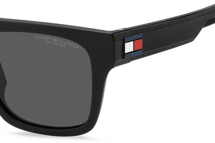 Sonnenbrille Tommy Hilfiger TH1976/S 003/M9 Polarized Quadratisch Schwarz