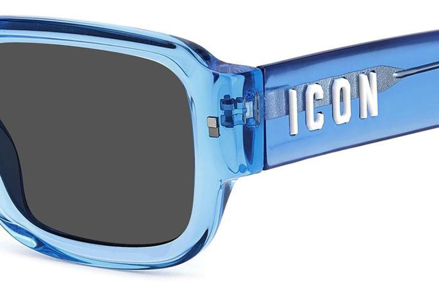 Sonnenbrille Dsquared2 ICON0009/S PJP/IR Rechteck Blau