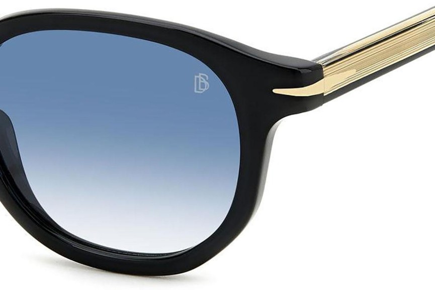 Sonnenbrille David Beckham DB1007/S 807/F9 Rund Schwarz