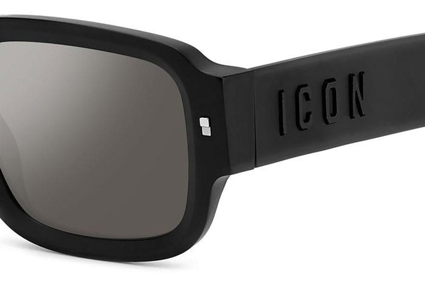 Sonnenbrille Dsquared2 ICON0009/S 003/T4 Rechteck Schwarz