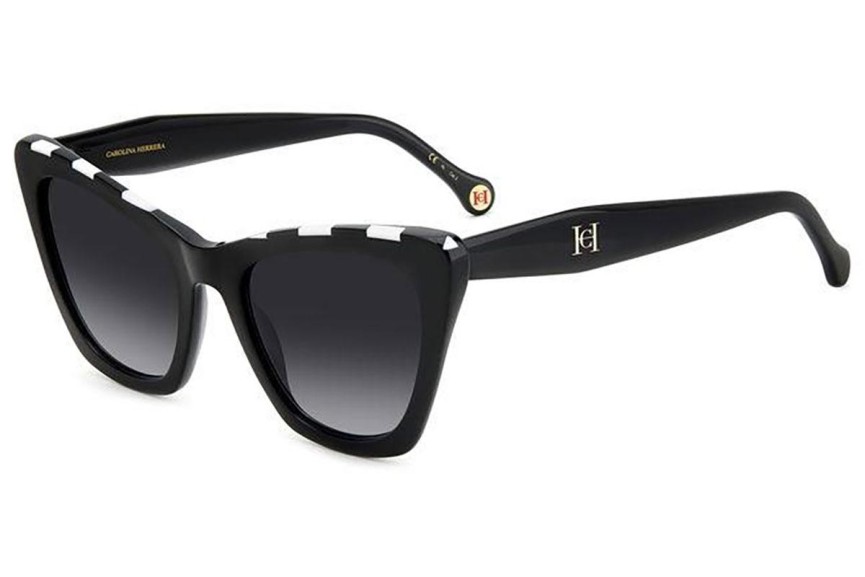 Sunglasses Carolina Herrera HER0129/S 80S/9O Cat Eye Schwarz