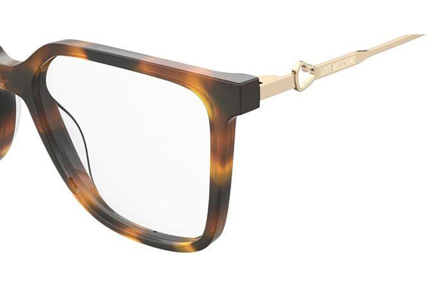 Glasses Love Moschino MOL612 05L Quadratisch Havanna