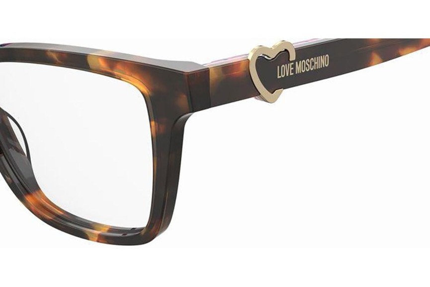 Glasses Love Moschino MOL610 05L Rechteck Havanna