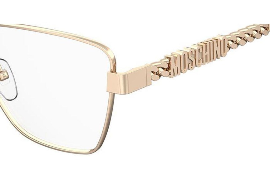 Glasses Moschino MOS620 000 Quadratisch Gold