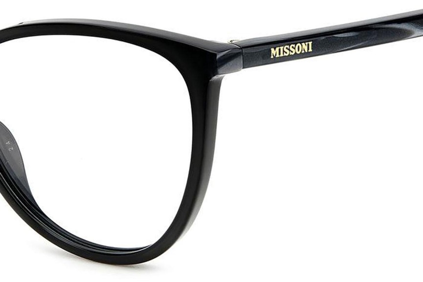 Brillen Missoni MIS0136 807 Cat Eye Schwarz