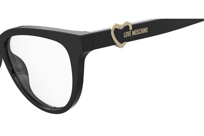 Glasses Love Moschino MOL609 807 Cat Eye Schwarz