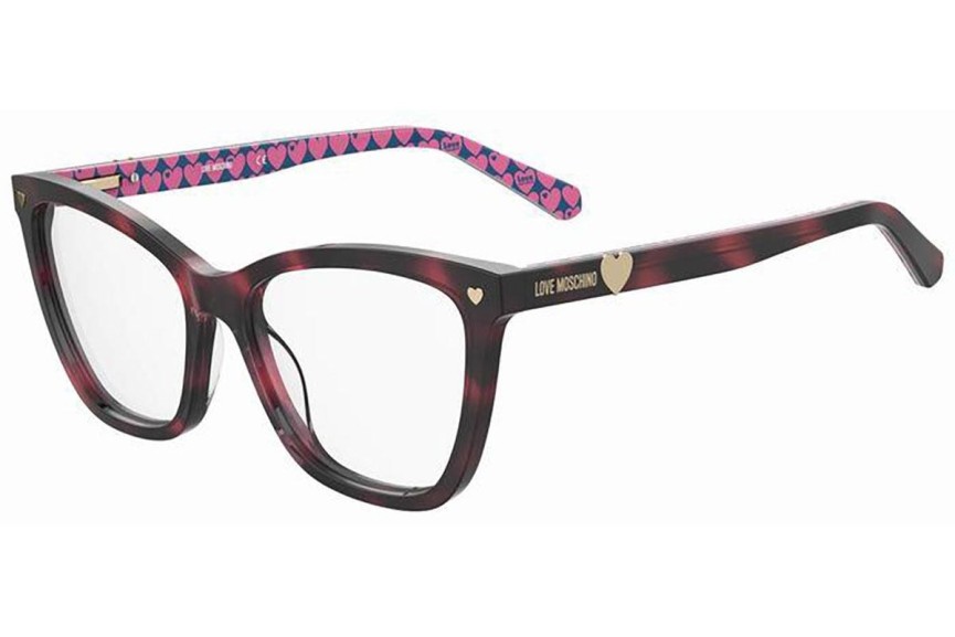 Glasses Love Moschino MOL593 HT8 Cat Eye Havanna