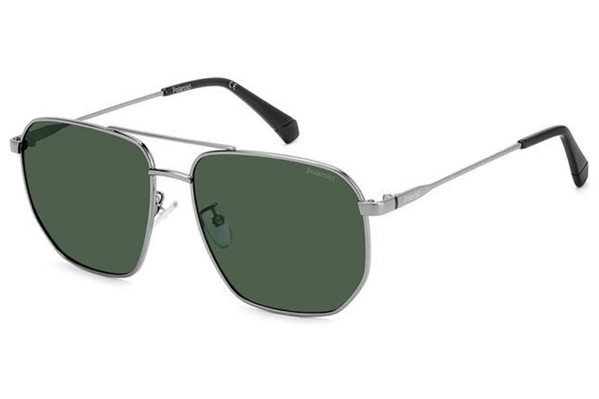 Sonnenbrille Polaroid PLD4141/G/S/X 6LB/UC Polarized Quadratisch Silber