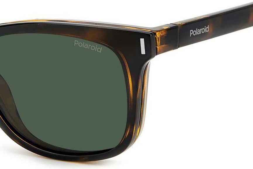 Glasses Polaroid PLD6202/CS 086/UC Polarized Quadratisch Havanna