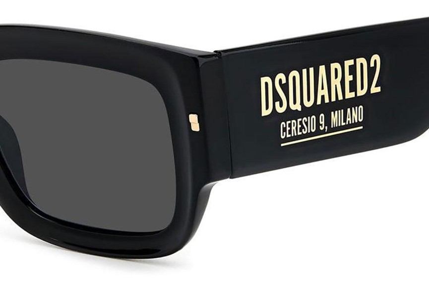 Sonnenbrille Dsquared2 D20089/S 2M2/IR Rechteck Schwarz