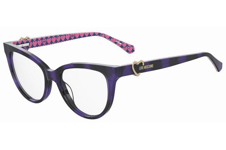 Glasses Love Moschino MOL609 HKZ Cat Eye Havanna