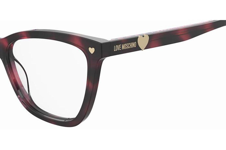 Glasses Love Moschino MOL593 HT8 Cat Eye Havanna