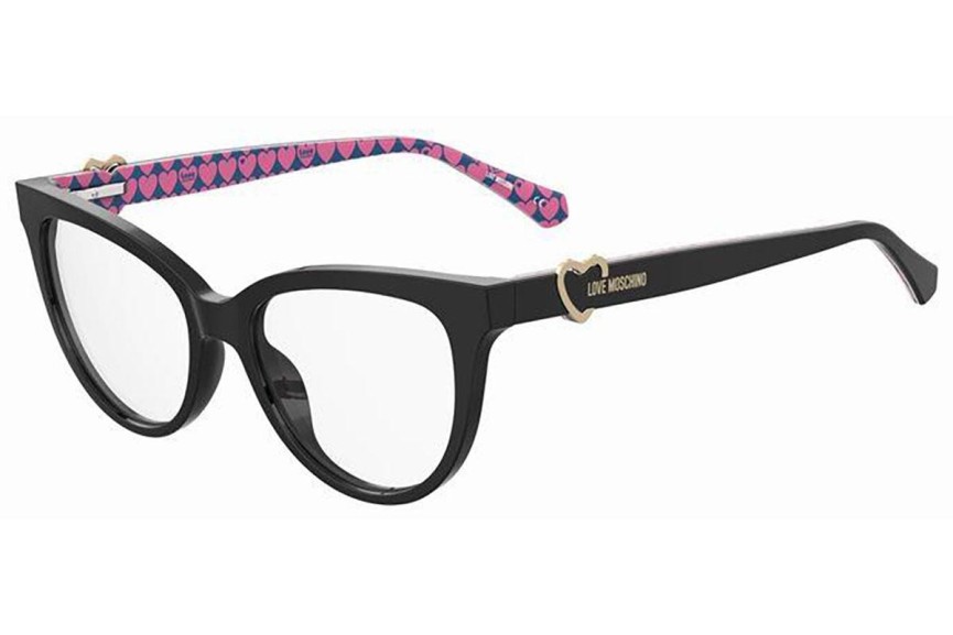 Glasses Love Moschino MOL609 807 Cat Eye Schwarz