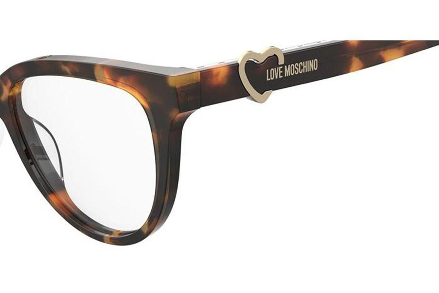 Glasses Love Moschino MOL609 05L Cat Eye Havanna