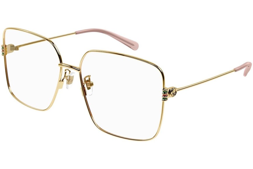 Brillen Gucci GG1284OA 001 Quadratisch Gold