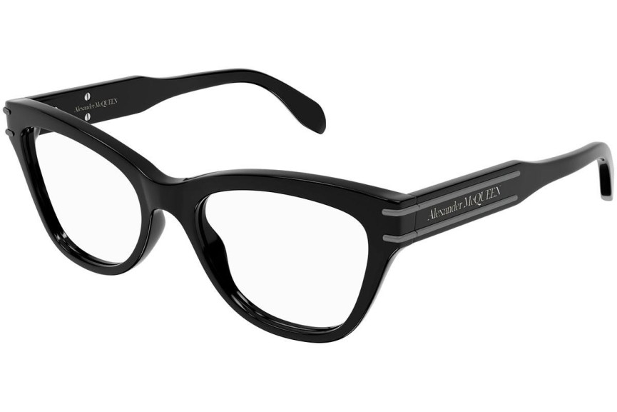 Brillen Alexander McQueen AM0401O 001 Rund Schwarz