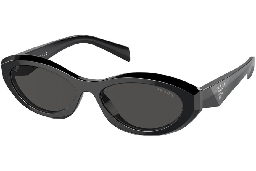 Sonnenbrille Prada PR26ZS 16K08Z Oval Schwarz