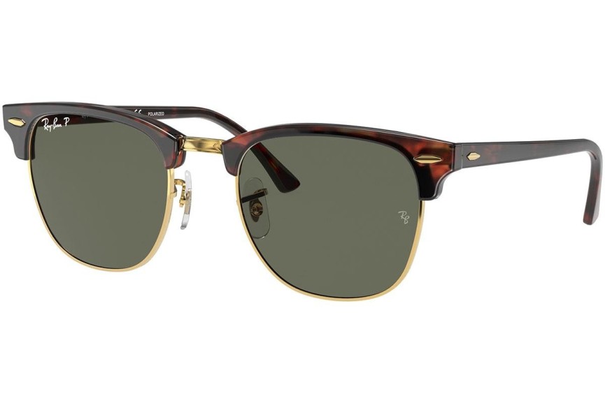 Sonnenbrille Ray-Ban Clubmaster Classic RB3016 990/58 Polarized Browline Havanna