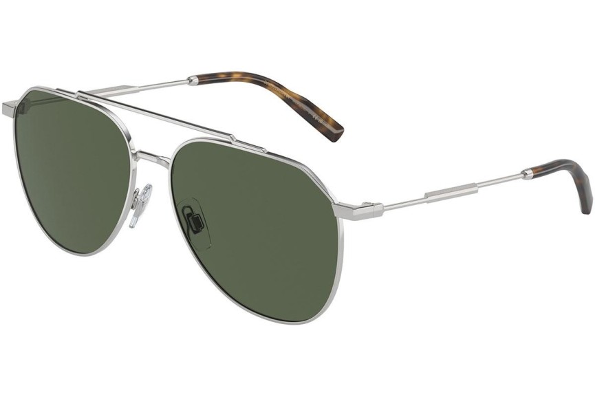 Sonnenbrille Dolce & Gabbana DG2296 05/9A Polarized Pilot Silber