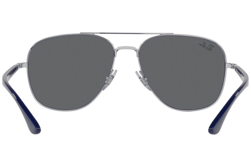 Sonnenbrille Ray-Ban RB3683 003/B1 Pilot Silber