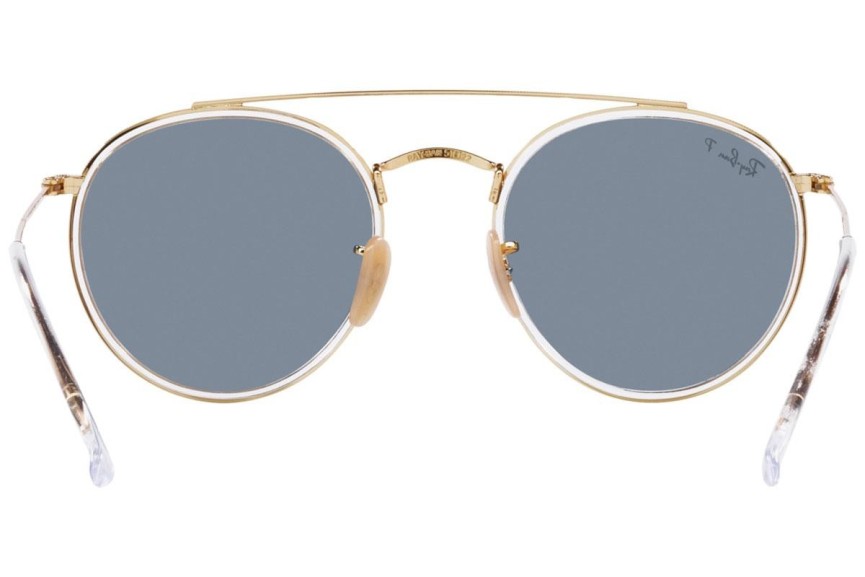 Sunglasses Ray-Ban Round Double Bridge RB3647N 001/02 Rund Gold