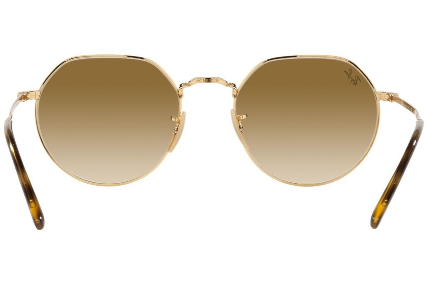 Sonnenbrille Ray-Ban Jack RB3565 001/51 Rund Gold