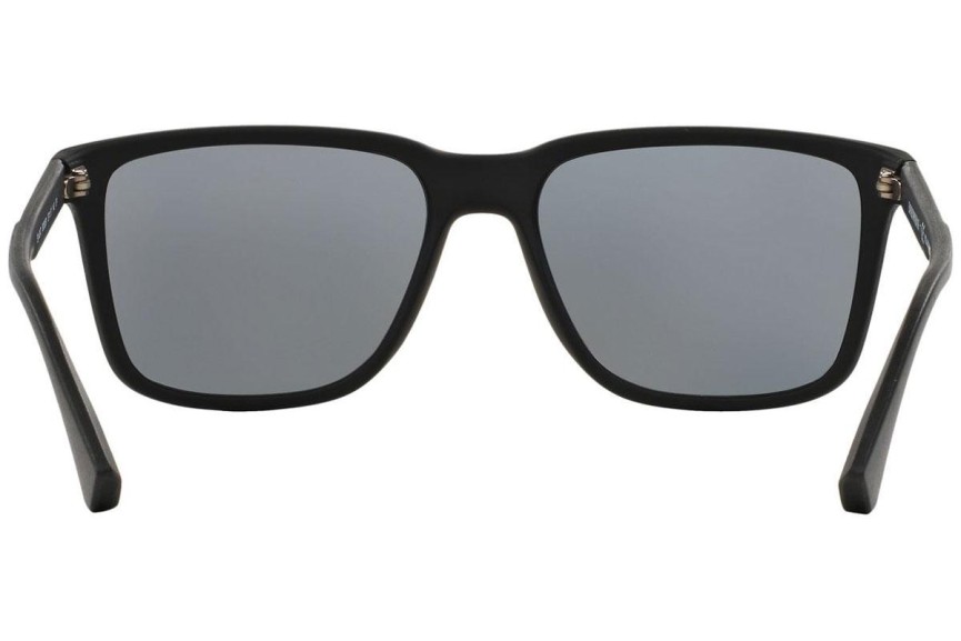 Sonnenbrille Emporio Armani EA4047 506381 Polarized Quadratisch Schwarz