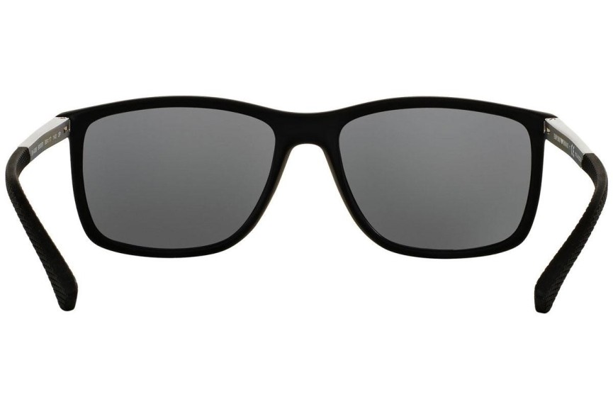 Sonnenbrille Emporio Armani EA4058 506381 Polarized Quadratisch Schwarz