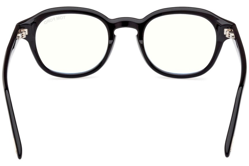 Brillen Tom Ford FT5871-B 001 Rund Schwarz