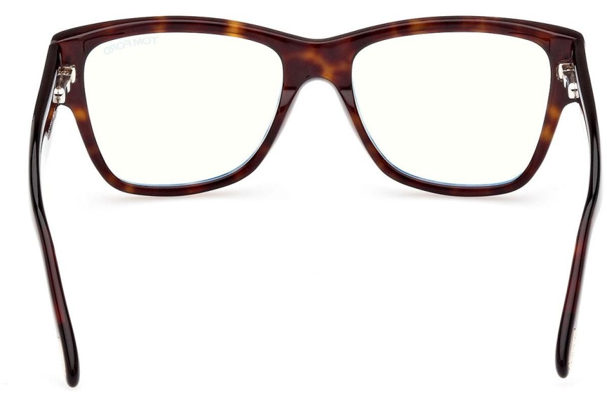 Glasses Tom Ford FT5878-B 052 Quadratisch Havanna