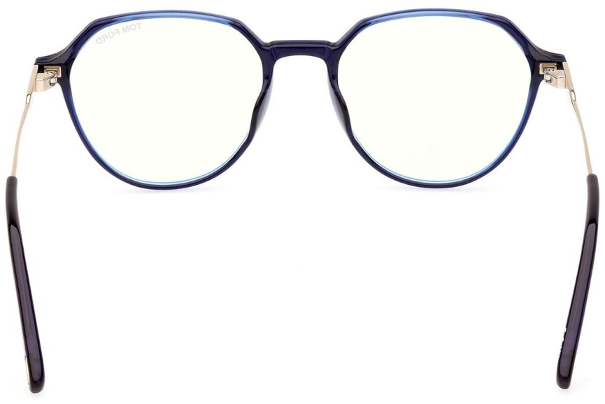 Glasses Tom Ford FT5875-B 090 Rund Schwarz