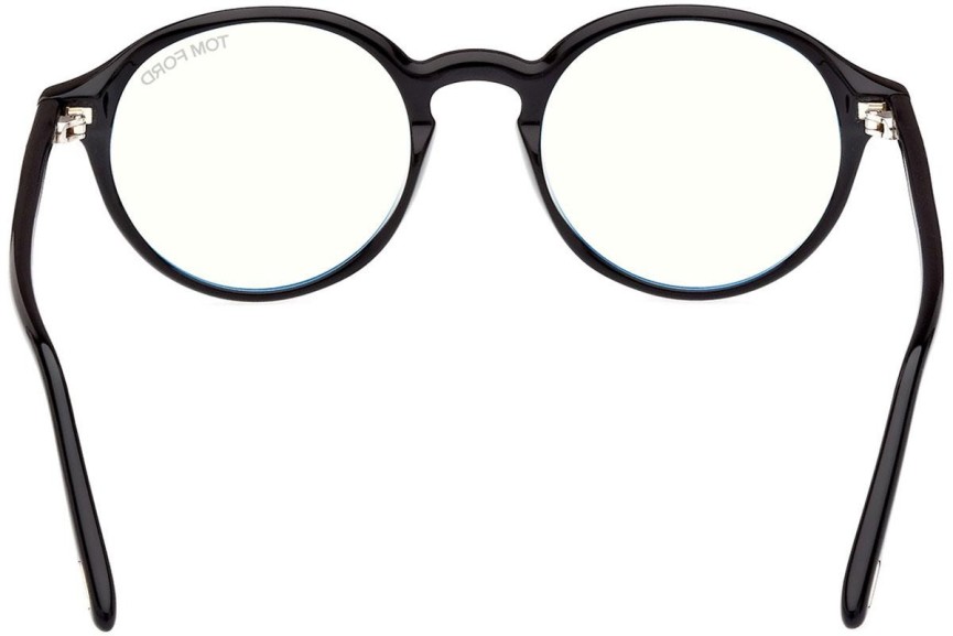 Brillen Tom Ford FT5867-B 001 Rund Schwarz