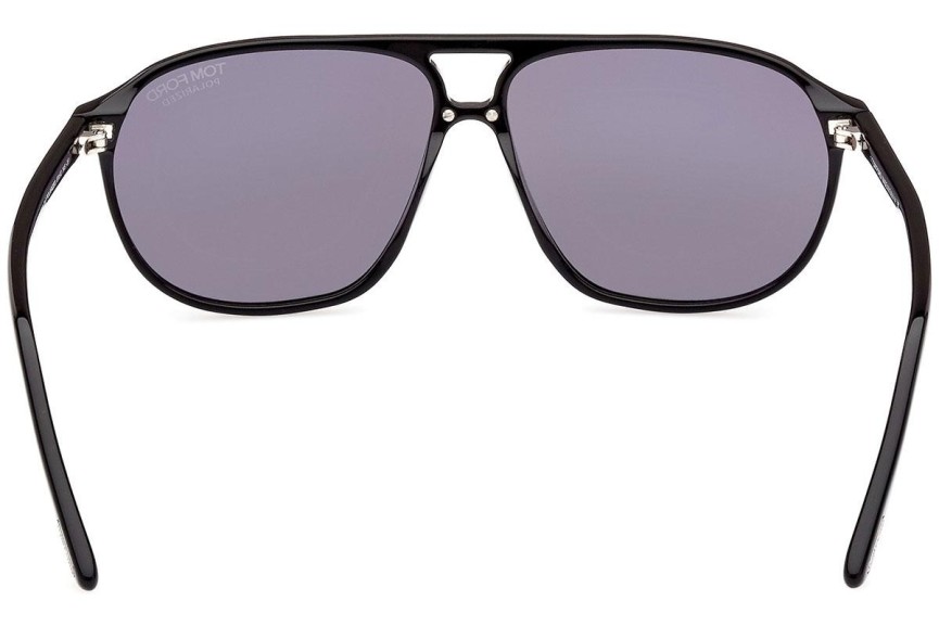 Sunglasses Tom Ford FT1026-N 01D Polarized Pilot Schwarz