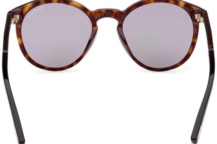 Sunglasses Tom Ford FT1021 52A Rund Havanna