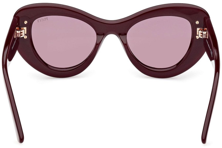 Sunglasses Emilio Pucci EP0212 81S Cat Eye Rot