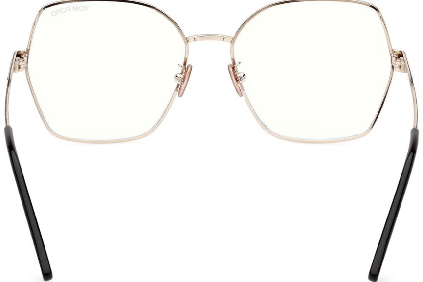 Glasses Tom Ford FT5876-B 032 Cat Eye Gold