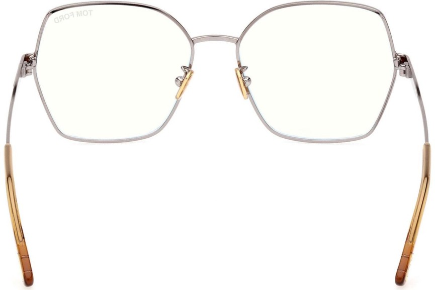 Glasses Tom Ford FT5876-B 014 Cat Eye Silber